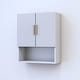 preview thumbnail 11 of 11, Meble Furniture Madera 07 Over the Toilet Cabinet (20"W x 24"H) - Modern Matte Finish Bathroom Storage