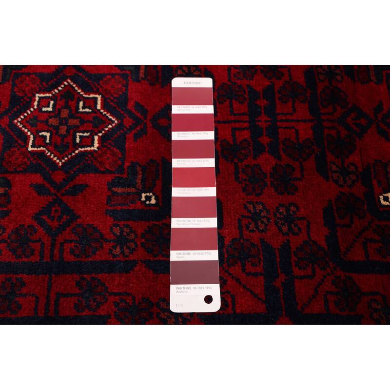 ECARPETGALLERY Hand-knotted Finest Khal Mohammadi Red Wool Rug - 4'4 x 7'0