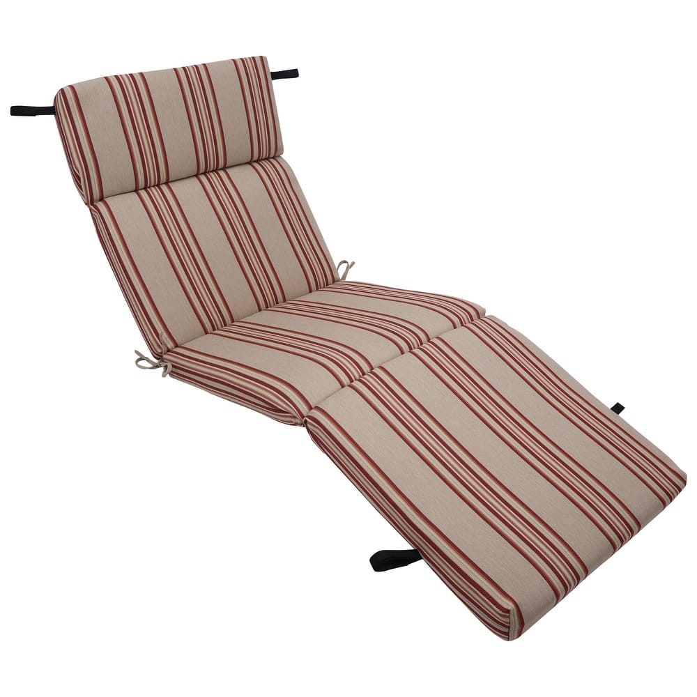 72-inch by 24-inch Woven Olefin Outdoor Chaise Lounge Cushion - 72 x 24