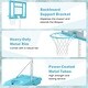 preview thumbnail 9 of 8, Gymax Pool Basketball Hoop w/32'' Shatterproof Backboard 3.1-4.1 FT