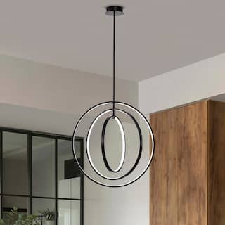 Sidley 3-Ring Integrated LED Chandelier for Dining/Living Room, Foyer, Office