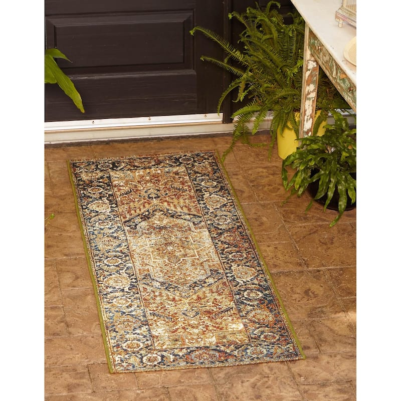 Outdoor Nirie Collection Area Rug - Rust Red - 2'7"x5'3"