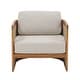 preview thumbnail 12 of 14, Outdoor 4-Piece Wooden Sofa Conversation Set With Cushions
