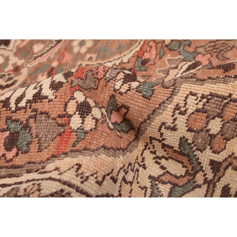 ECARPETGALLERY Hand-knotted Antalya Vintage Copper Wool Rug - 6'8 x 9'7