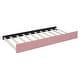preview thumbnail 87 of 98, L-Shaped Backrest Daybed Upholstered Daybed Frame Classic Wood Slats Design with 2 Storage Drawers or Trundle, Full Size