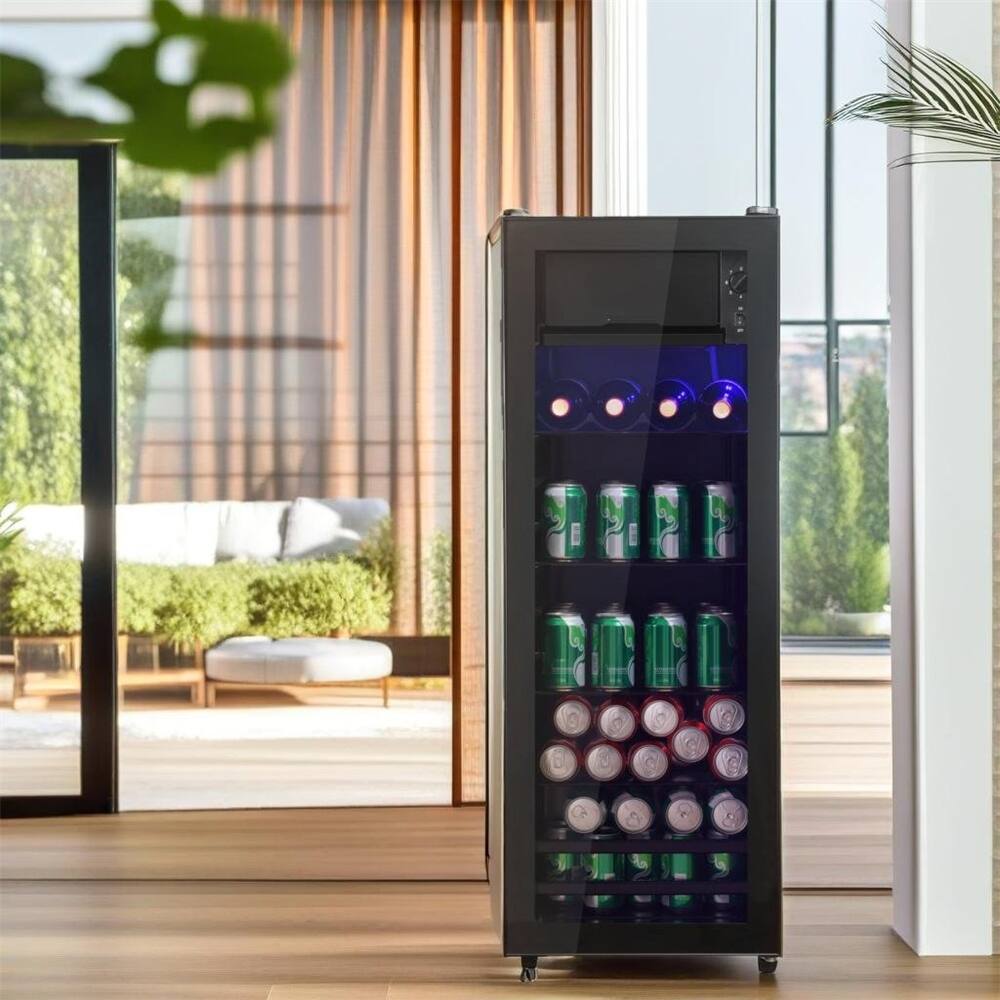 4.5cu.Ft Mini Fridge,0.3cu.Ft Freezer,Silent Energy-Saving Compressor