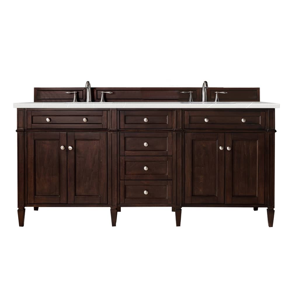 James Martin Vanities Brittany 72" Double Vanity, Burnished Mahogany