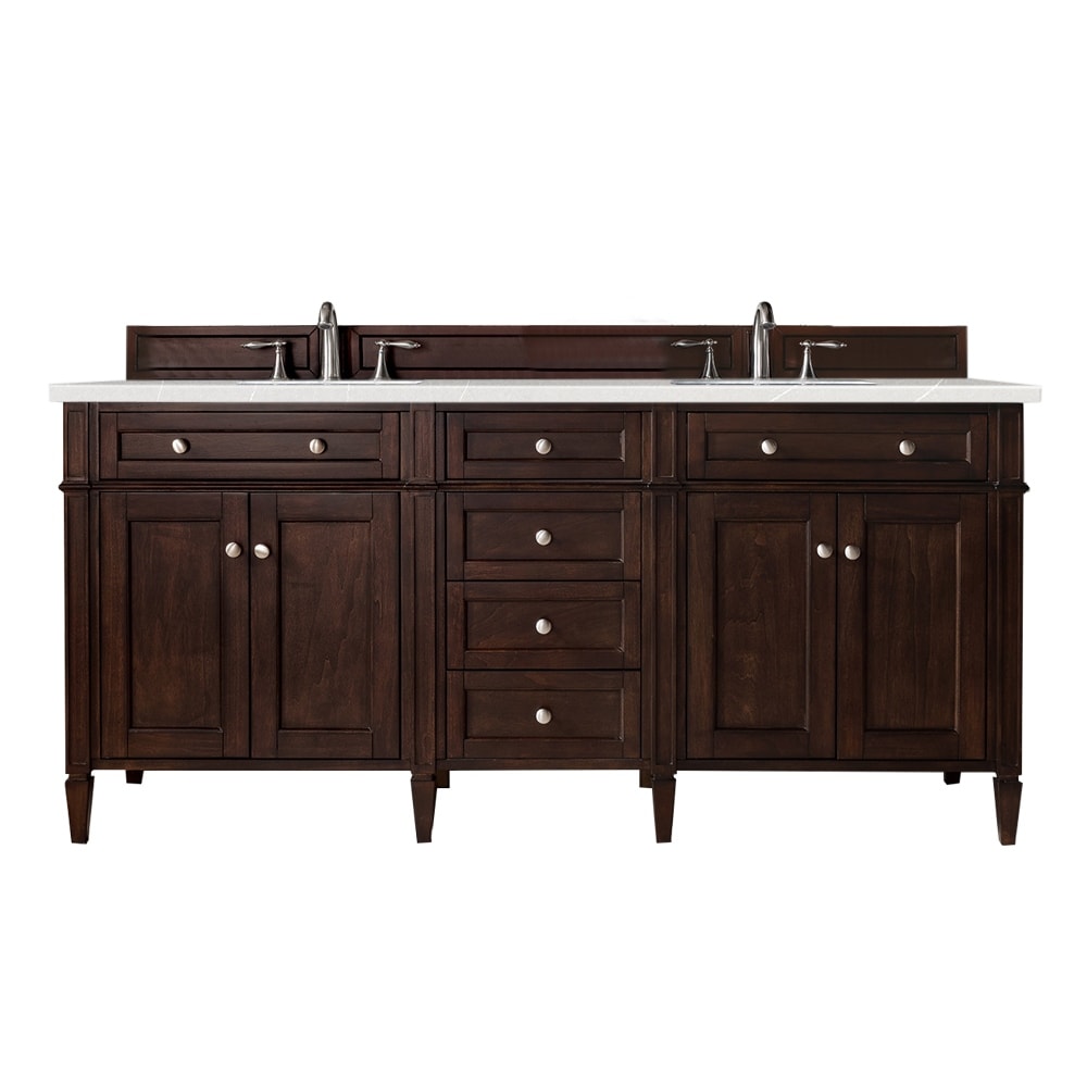 James Martin Vanities Brittany 72" Double Vanity, Burnished Mahogany