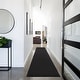 preview thumbnail 74 of 181, Nourison Essentials Solid Contemporary Indoor/Outdoor Area Rug 16' Runner - Black