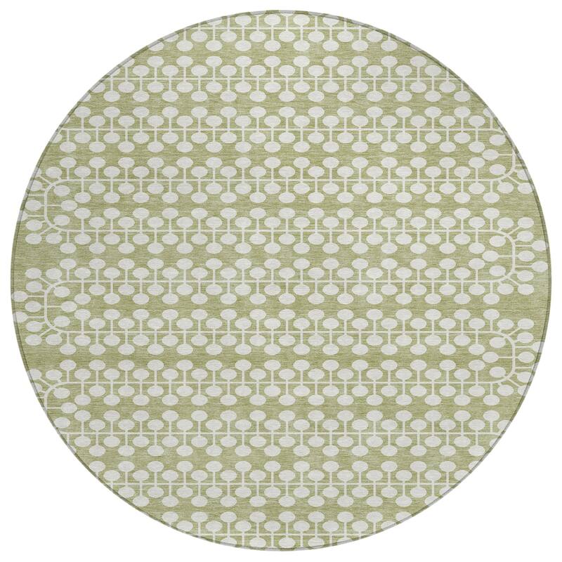Machine Washable Indoor/ Outdoor Modern Ailey Chantille Rug