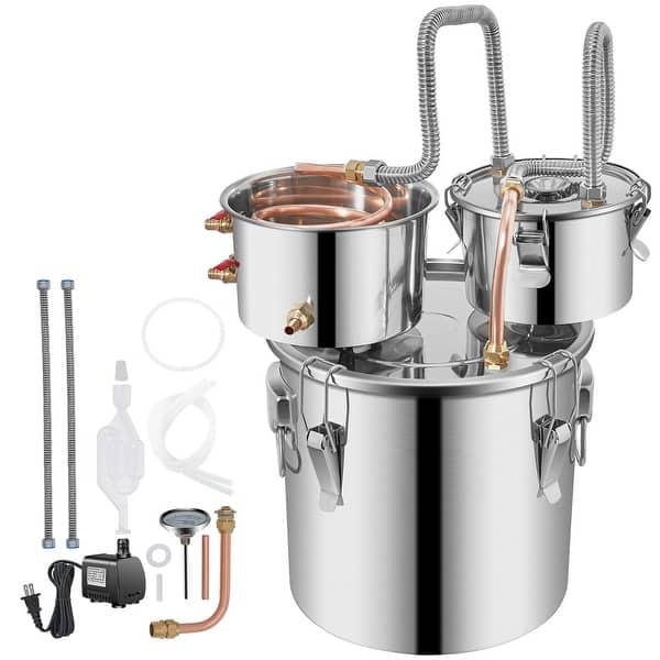 VEVO Alcohol Still 5 Gal 19L Wate Alcohol Distille Coppe