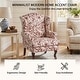 preview thumbnail 13 of 21, 31" W Modern Upholstered Linen Wing Back Accent Chair with Rolled Arm