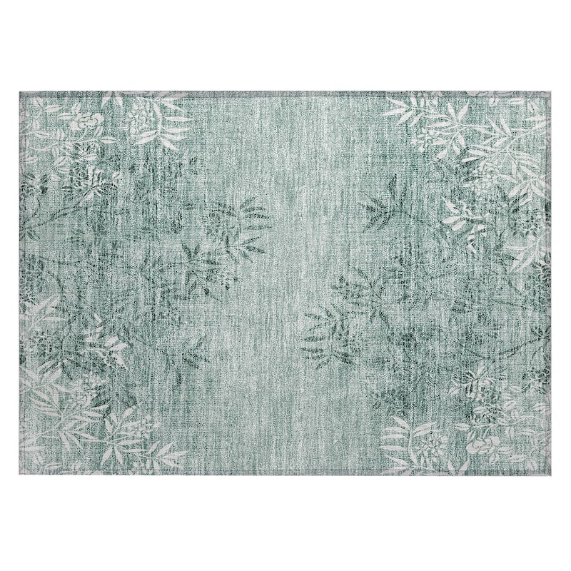Machine Washable Indoor/ Outdoor Chantille Modern Garden Rug