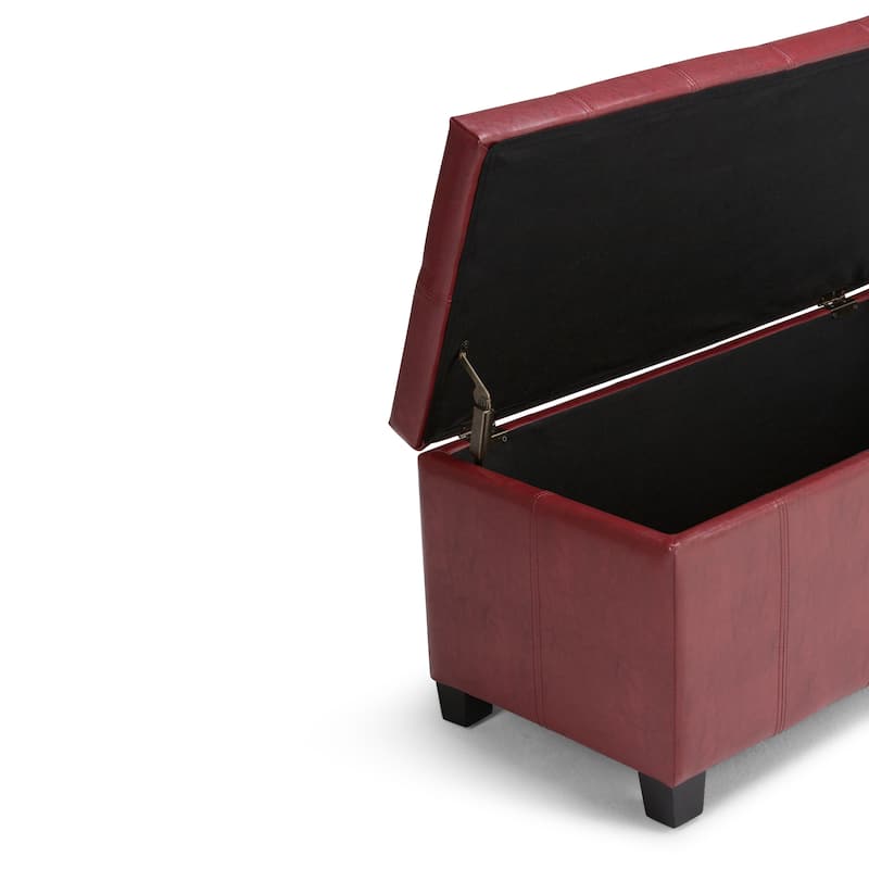 WYNDENHALL Lancaster 36 inch Wide Contemporary Rectangle Storage Ottoman