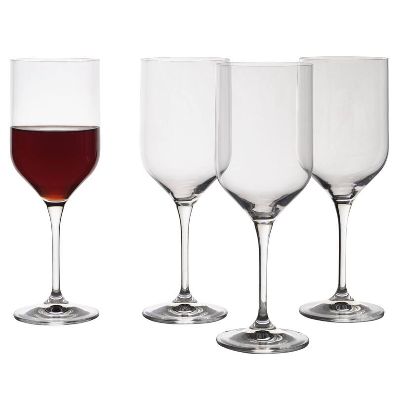 Mikasa Upton Set of 4 Red Wine Glasses, 18.5 Oz