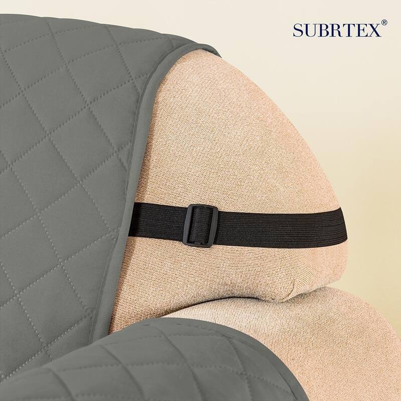 Subrtex Reversible Sofa Slipcover with Elastic Straps Furniture Protector for Pet