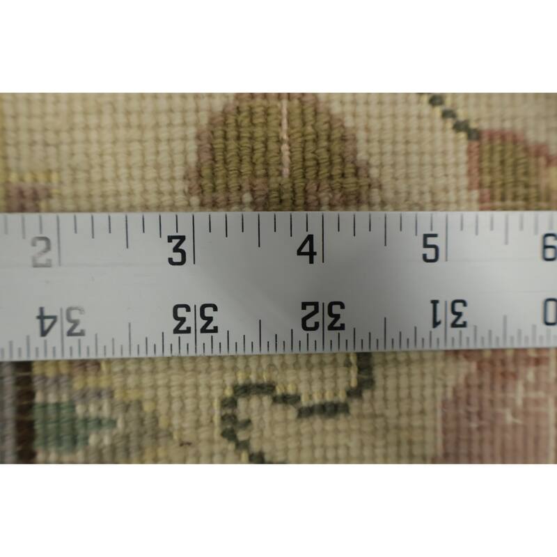 Hand Knotted Oriental 100% Wool Carpet Traditional All-Over Beige & Ivories Tabriz Area Rug - 9' 9'' X 6' 3''