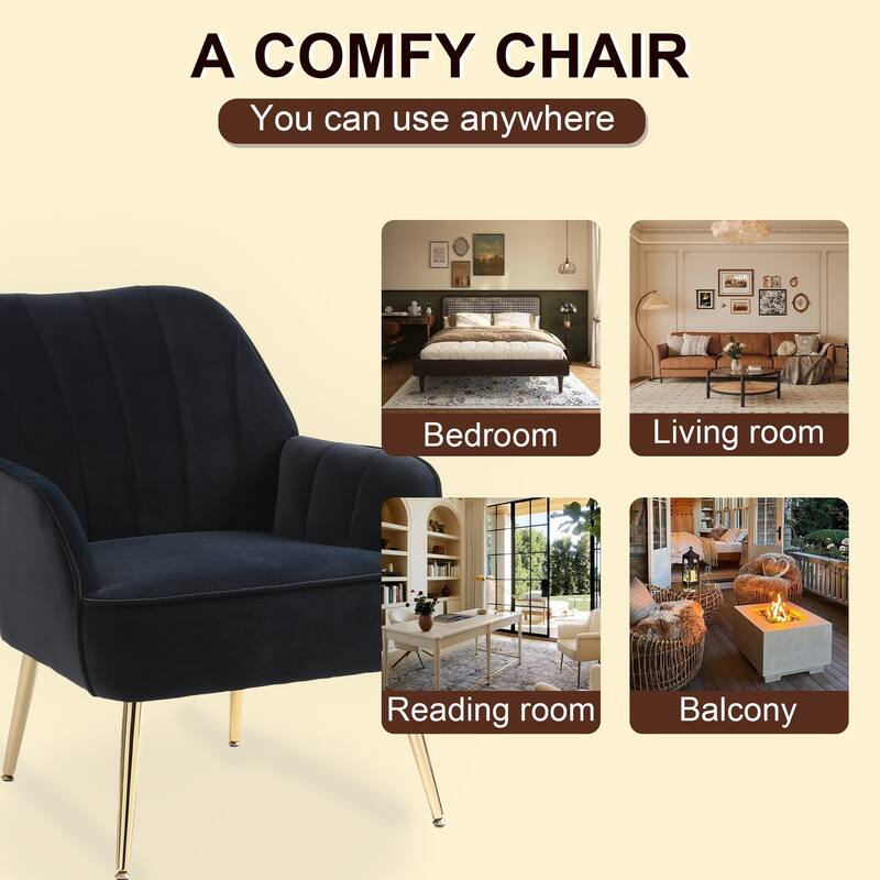 Suellyn 25.2-inch Wide Armrest Modern Chair