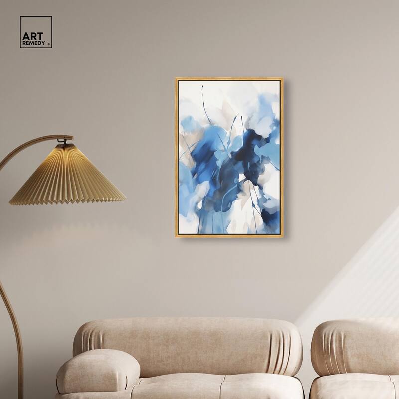 Fleur Bleue I Canvas by Art Remedy