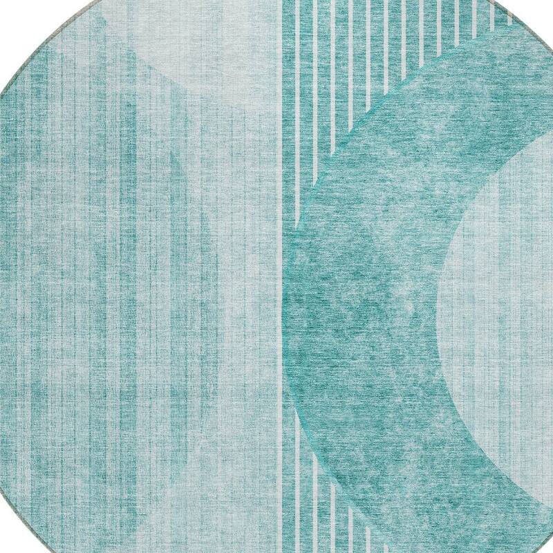 HomeRoots Geometric Transitional Rectangle Outdoor Rug