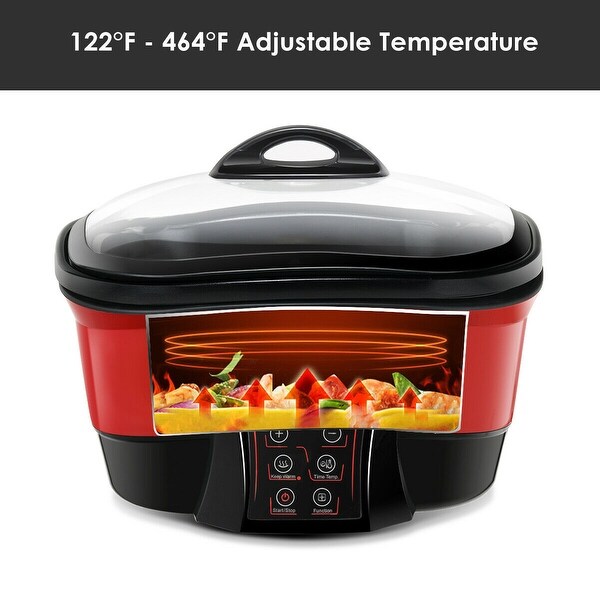 Gymax 8 in 1 Multi Cooker 5.3 Quart Programmable Non-Stick