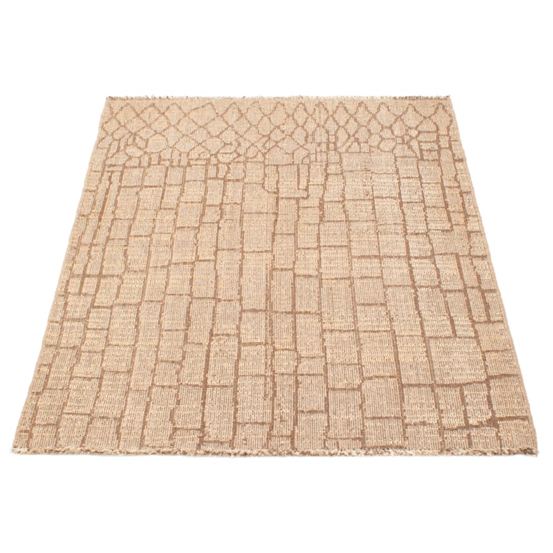 ECARPETGALLERY Flat-Weave Ankara FW Taupe Wool Tapestry Kilim - 4'9 x 6'5