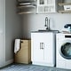 WYNDENHALL Hartland Deluxe Laundry Cabinet with Faucet and Stainless ...