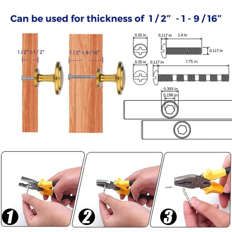 30 Pack 1-1/4 inch Kitchen Drawer Pulls