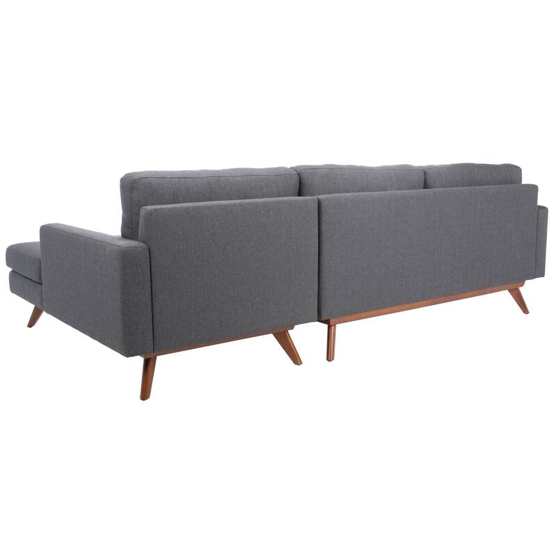 SAFAVIEH Couture Gneiss Modern Linen Sectional Sofa - 103"W x 60"D x 34"H