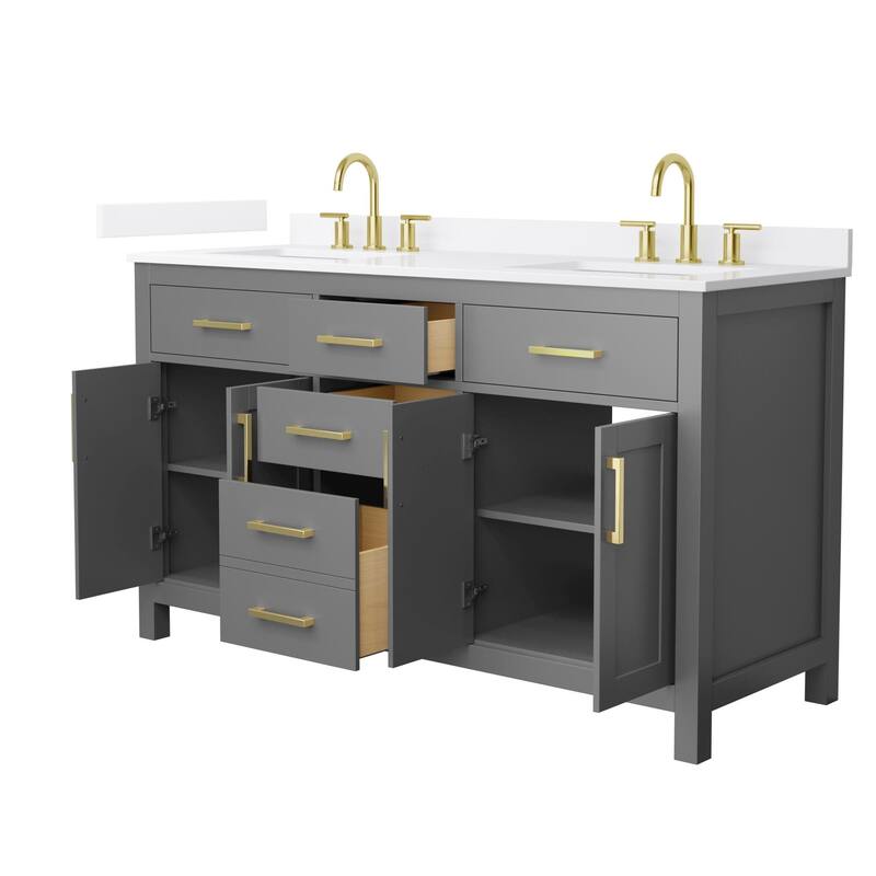 Wyndham Collection WCG2424-60D-QTZ-US3MXX Beckett 60" Free Standing
