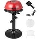 preview thumbnail 6 of 5, 1600W Electric BBQ Grill with Warming Rack Temperature Control Red