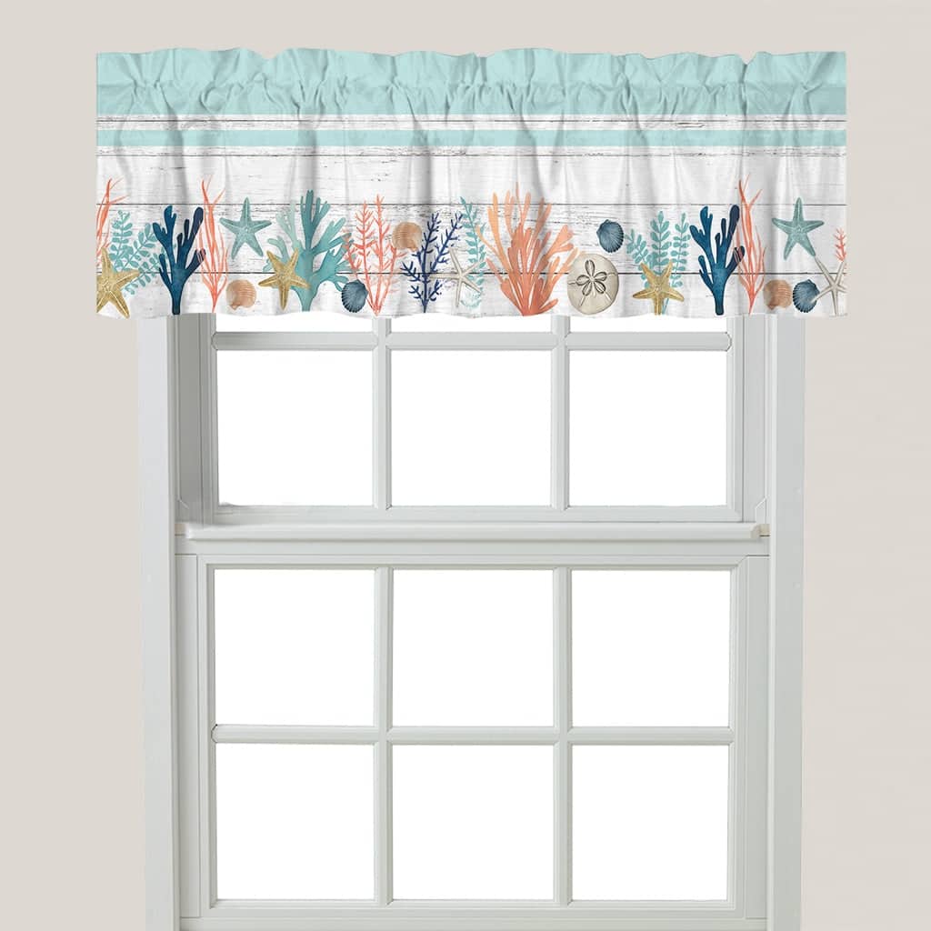 Coastal Reef Window Valance - 60" x 18"
