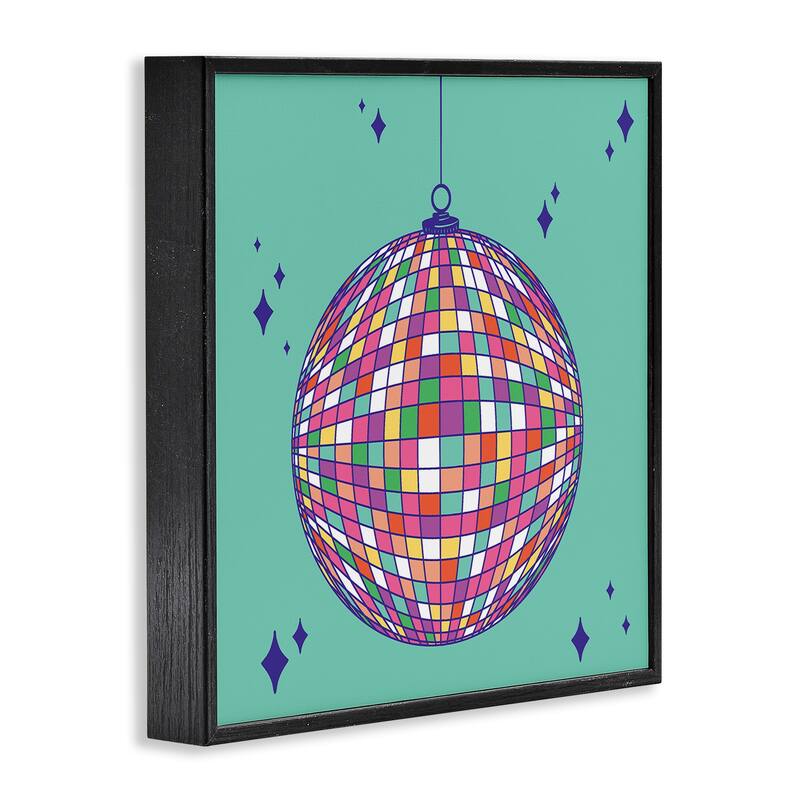 Stupell Geometric Modern Disco Ball Framed Giclee Art Design By Sazerelli Designs