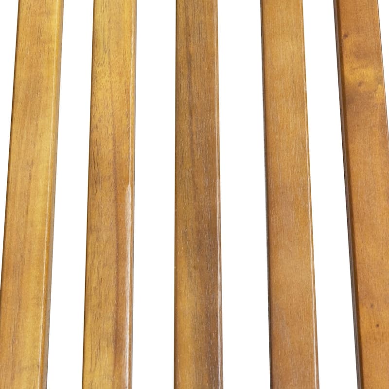 Outdoor Solid Wood Frame Slat Recliner