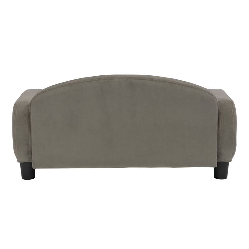 Paws & Purrs Modern Pet Sofa Bed Low-Back Lounger for Dogs & Cats – Removable Washable Mattress Cover