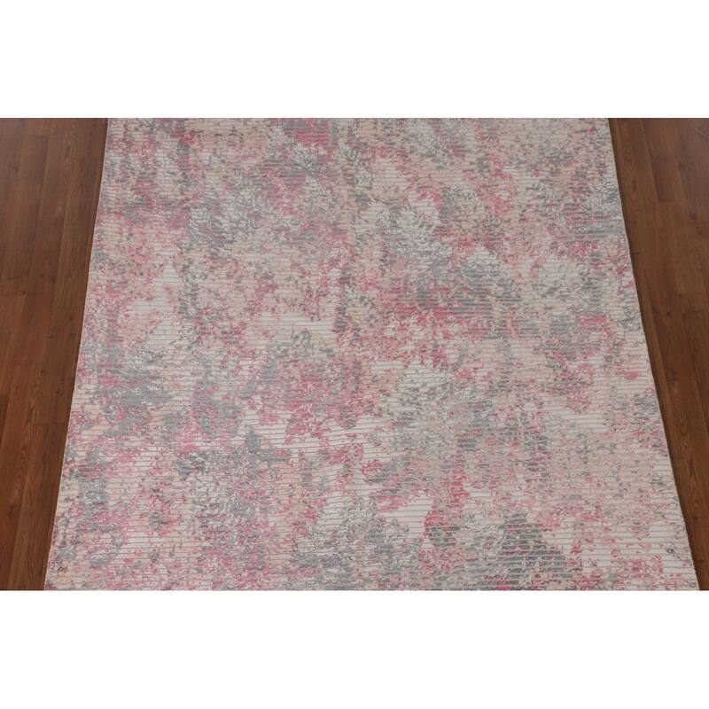 Moder / Abstract Area Rug Handmade Oriental Wool Carpet - 5'7" x 8'0"