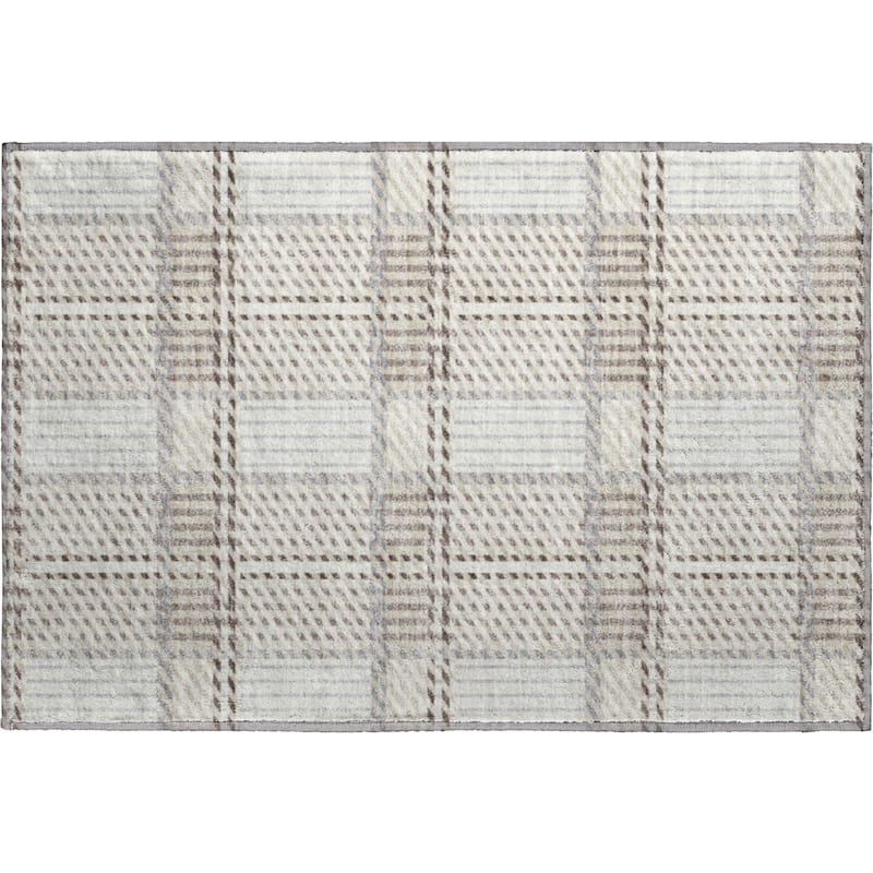 Premium Washable Super Soft Modern Plaid Mayfield Rug