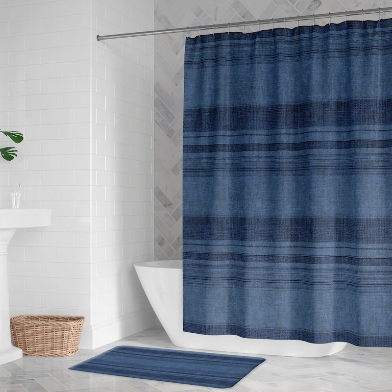 Laural Home Big Sky Denim Shower Curtain