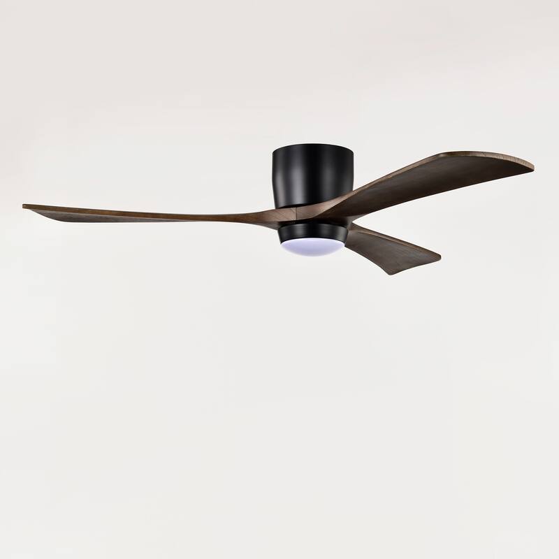 52" Ceiling Fan with Lights Remote Control,Quiet DC Motor 3 Blade Ceiling Fans 6 Speed Levels,Reversible Ceiling Fan