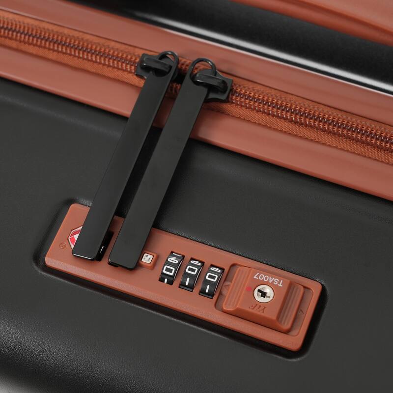 Luggage Sets 5 Piece, Expandable Carry on Suitcase with Spinner Wheels TSA Lock USB Port, Cup Holder Duffel Bag and Toiletry Bag