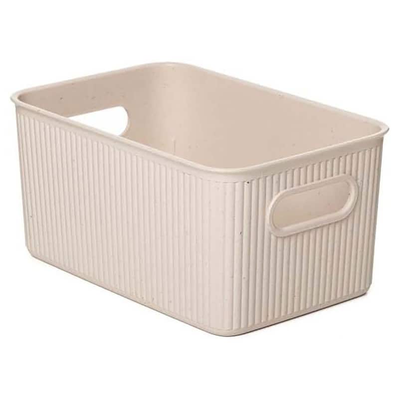 Superio Ribbed Storage Bin - 7"W x 10.5"D x 5"H