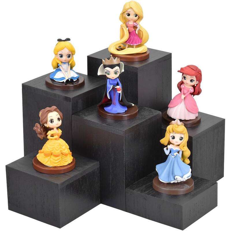 Wooden 6 Pcs Square Risers Accessories Stand