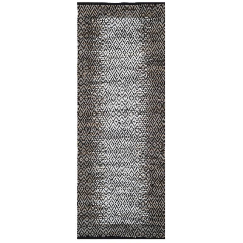 SAFAVIEH Handmade Vintage Boho Leather Mellissa Modern Stripe Leather