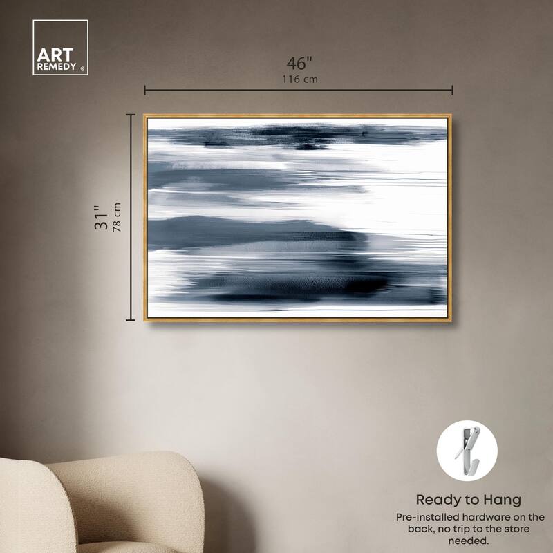 Blue Mirage Canvas by Art Remedy