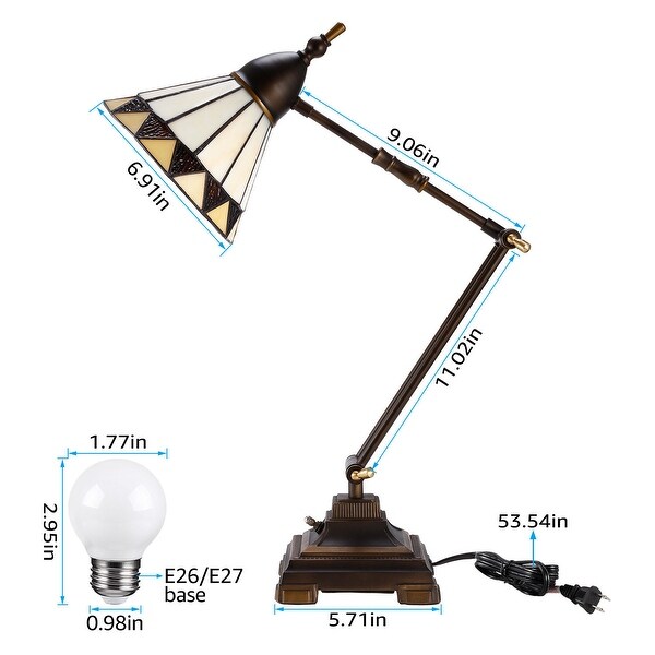 vintage swing arm table lamp