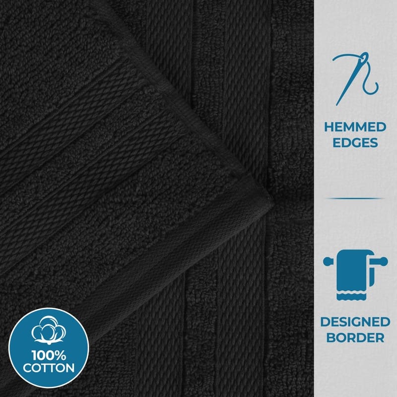 Blue Nile Mills Geneva Cotton Solid 8 Piece Towel Set - N/A