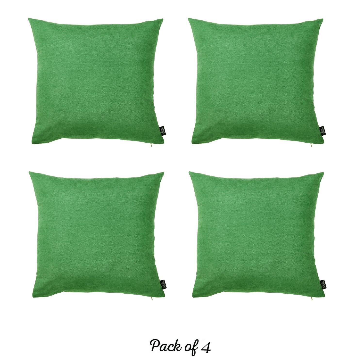 Honey Set of 4 Decorative Throw Pillow Cover Solid Color On Sale