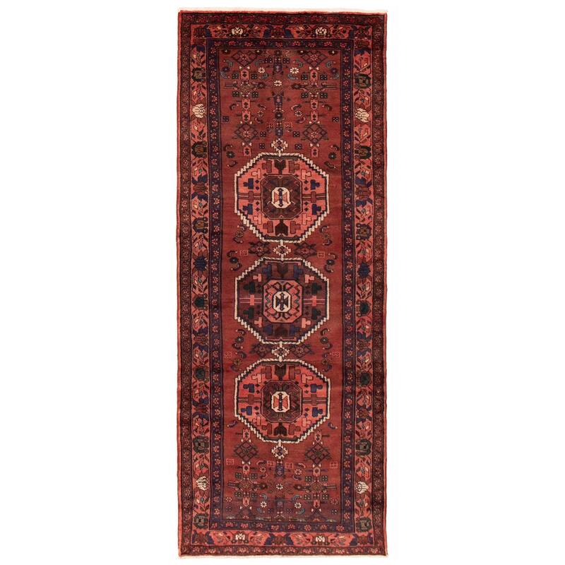 ECARPETGALLERY Hand-knotted Anadol Copper Wool Rug - 3'10 x 9'8 - Dark Copper - 3'10 x 9'8