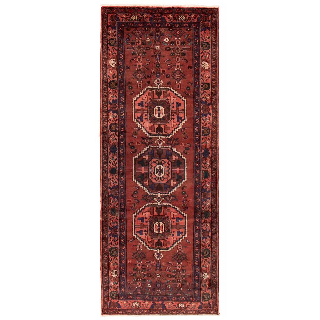 ECARPETGALLERY Hand-knotted Anadol Copper Wool Rug - 3'10 x 9'8