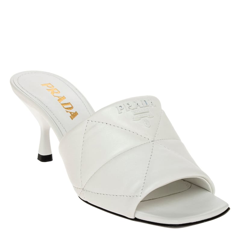 Prada Quilted Leather Sandals - 39.5 EU